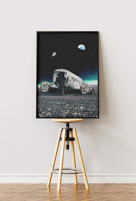 plakaty Plakat Islandia 1973 - Kolaż Fine Art