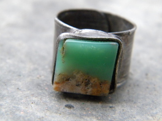 Roman Ancient Ring ;) chryzopraz Beata Trotter