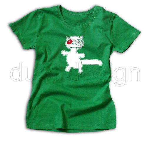T-shirt Damski Cat M duet design Duet design