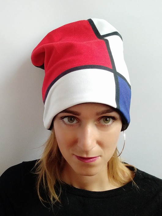 czapki damskie Czapka Piet Mondrian