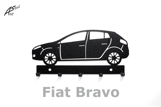 Fiat Bravo wieszak na klucze pomysł na prezent ArtSteel