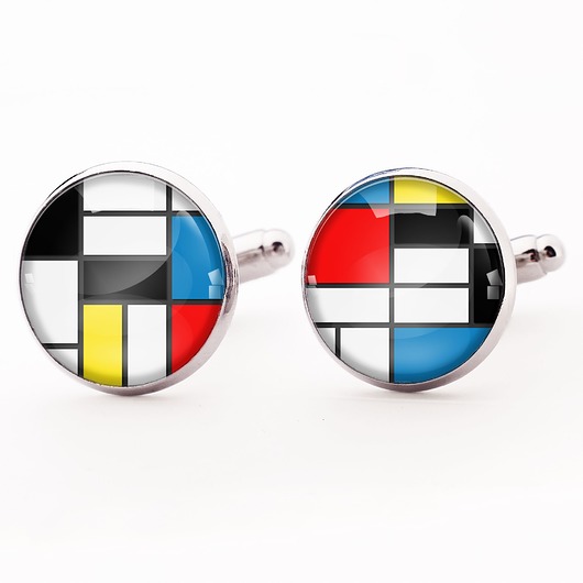 spinki do mankietów Mondrian - spinki do mankietów - 0137
