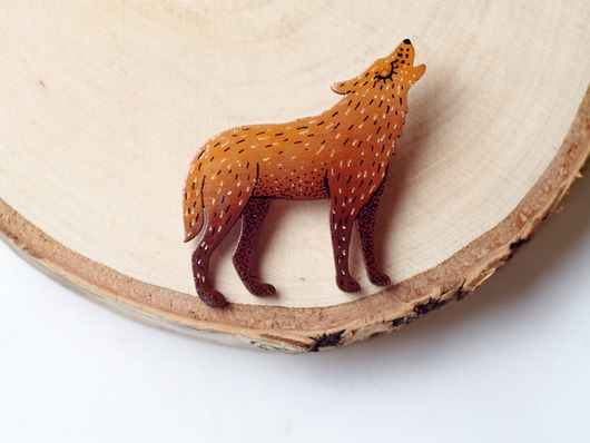 Broszka WILK Made in Forest