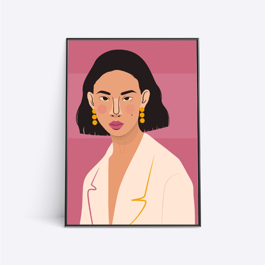grafiki i ilustracje Pink and Gold