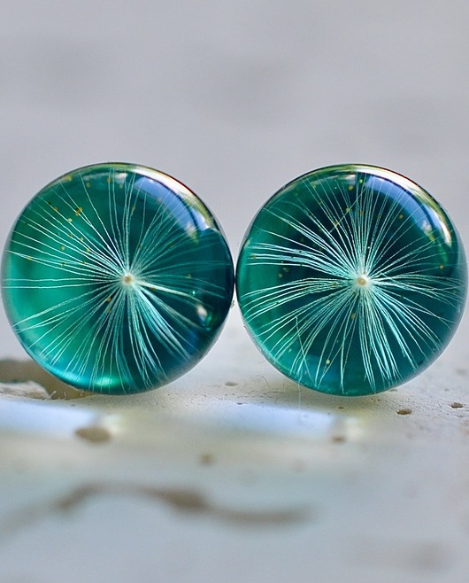Kolczyki - sztyfty z dmuchawcem Grol Jewellery