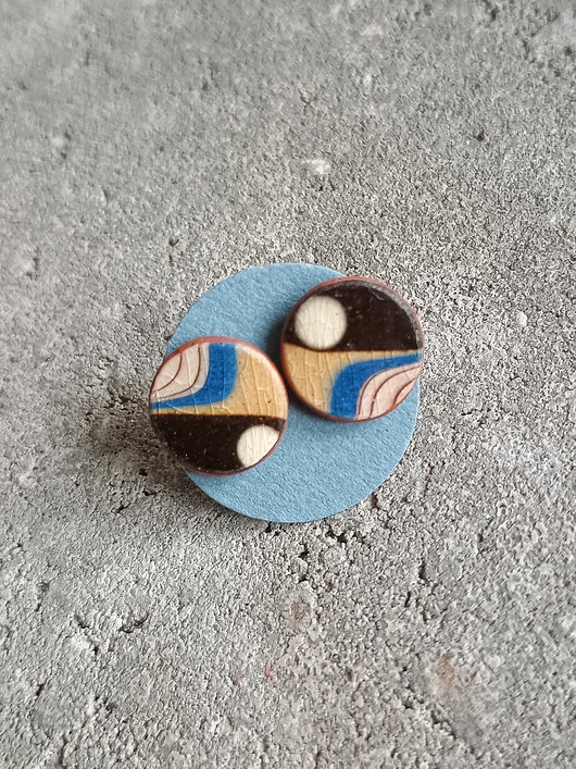 kolczyki ceramiczne Kolczyki ceramiczne bułgarskie