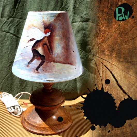 Lampka z Aniołem na Stolik Nocny Parallel World