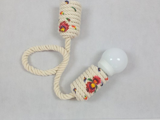 Pamba Folk (01) 90 cm bawełniana lampa wisząca  StyLova