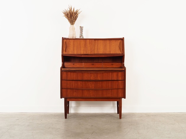 biurka Sekretarzyk tekowy, duński design, lata 70, produkcja: Dania
