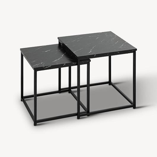 meble - stoły i stoliki - stoliki kawowe Stolik kawowy 2 szt. 40x37,5 cm MARMORIS