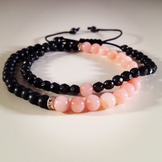 Komplet bransoletek Pink&Gray BibaBiba