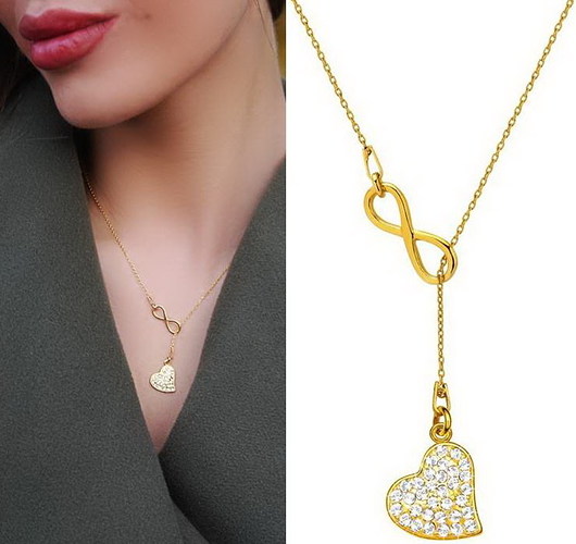 NASZYJNIK SREBRO Z serduszkiem SWAROVSKI® Coccola JEWELLERY