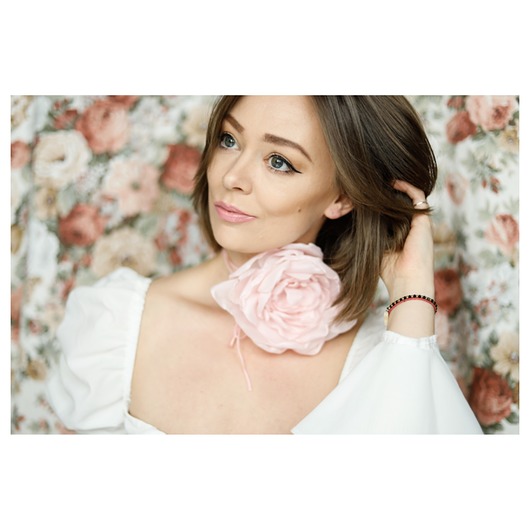 chokery Duży choker kwiat
