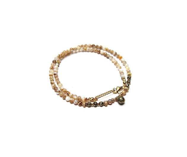 chokery Muszla latte /17.11.25/  choker  - Szlachetna kolekcja