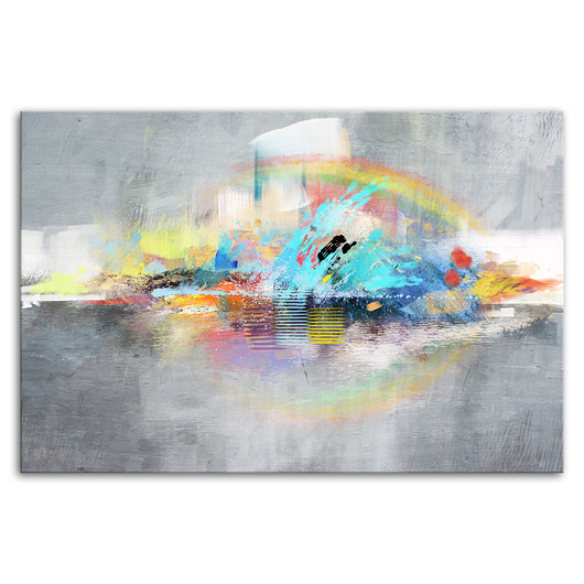 obrazy OBRAZ NA PŁÓTNIE - 120x80cm - ABSTRAKCJA HORYZONT