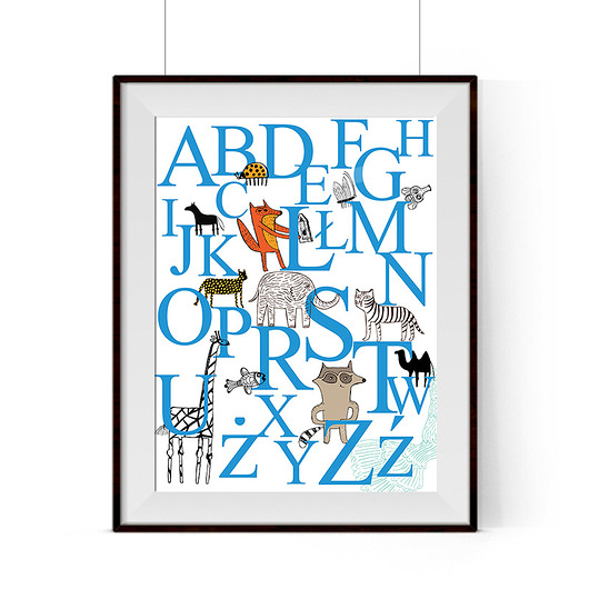 plakat alfabet xwall