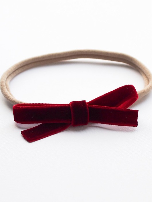 Opaska do włosów velvet bow Momilio