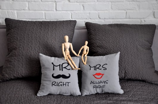 Poduszka Mr. Right albo Mrs Always Right RENIHAFT