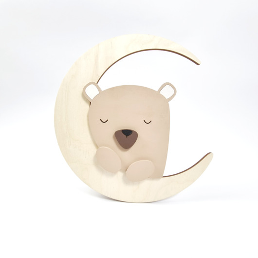 lampy do pokoju dziecka Lampka MIŚ na księżycu