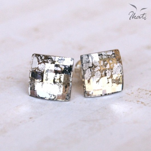 Sztyfty kryształ SWAROVSKI w patynie Ikati Jewellery