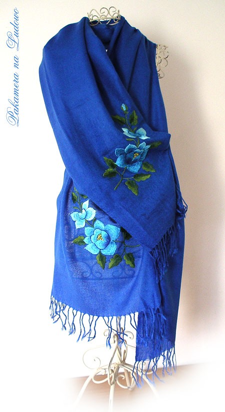 SZAL-zawijka Cobalt Blue (2) na ludowo