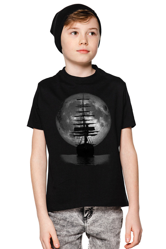 t-shirty dla chłopców T-shirt dziecięcy UNDERWORLD Ship czarny