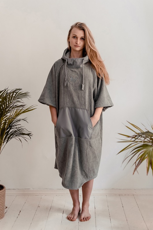 stroje kąpielowe i kostiumy kąpielowe damskie ponczo plażowe surferskie, ręcznik kąpielowy