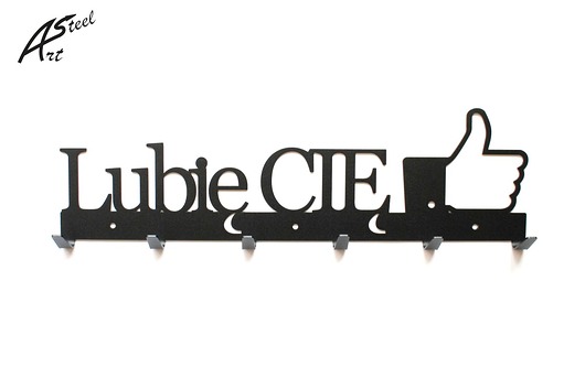 Wieszak na ubrania Lubię Cię Oryginalny Prezent ArtSteel
