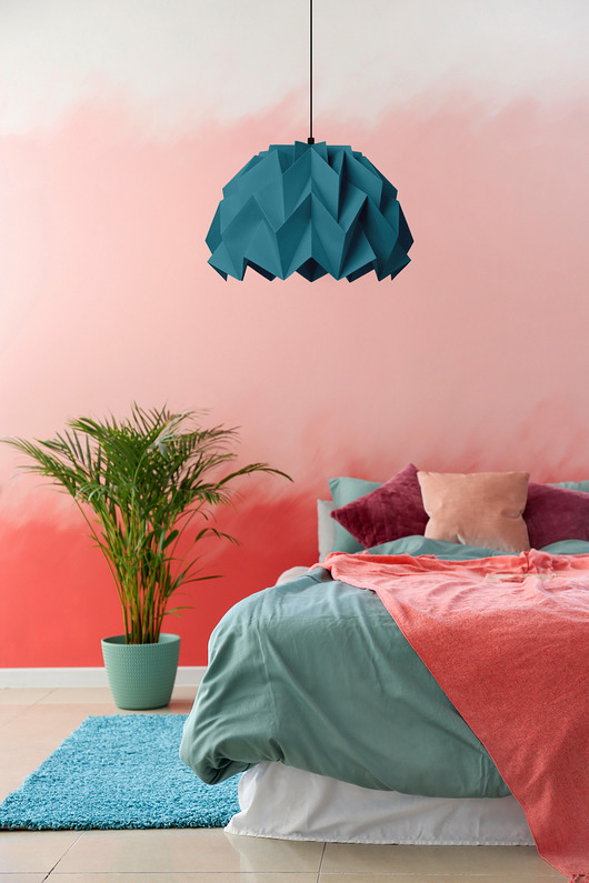 lampy wiszące Lampa wisząca origami ICEBERG L  petrol
