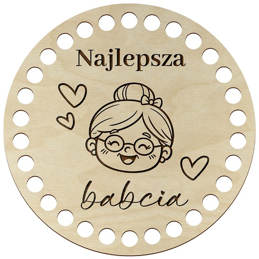 skrzynki, kufry i pudła Baza Podstawa Koszyka do Szydełkowania OKRĄG 15cm Koszyka Prezent dla BABCI