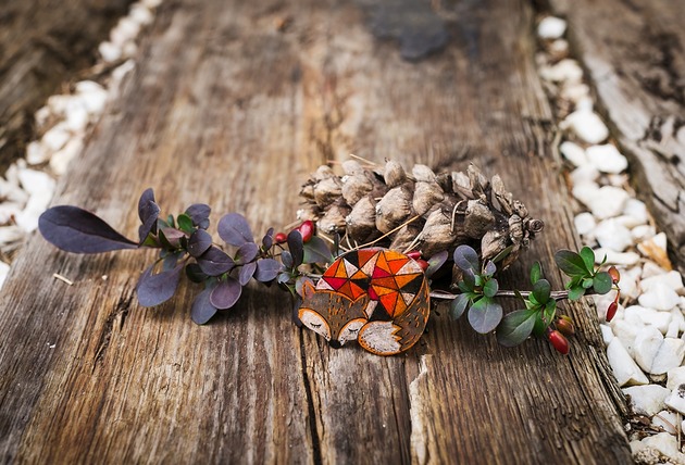 broszki Broszka lisek