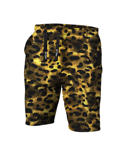 spodnie dla chłopców Krótkie Spodenki Shorty Boy DR.CROW Gold Leopard