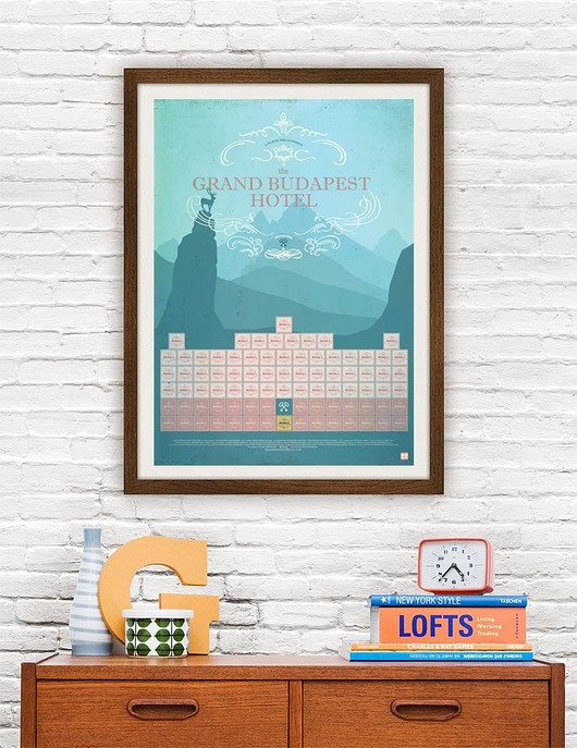 The Grand Budapest Hotel - plakat minimalmill