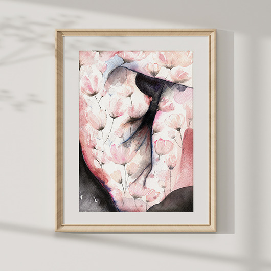 grafiki i ilustracje Ogród, wydruk 40x50cm