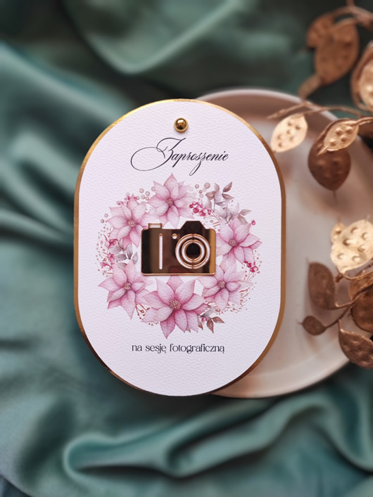 kartki scrapbooking Voucher na sesję zdjęciową 5szt różne wzory