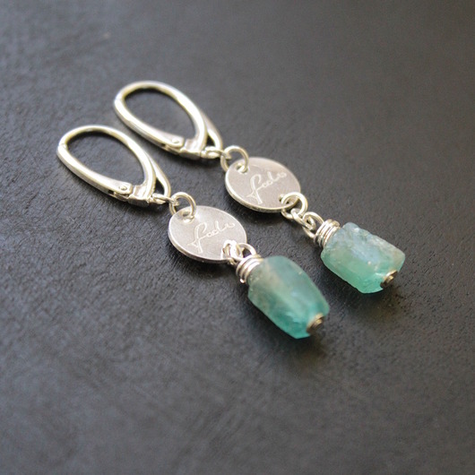 kolczyki z kamieniami Kolczyki Malediwy