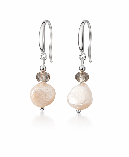 kolczyki srebrne Kolczyki srebrne CRYSTAL PEARLS