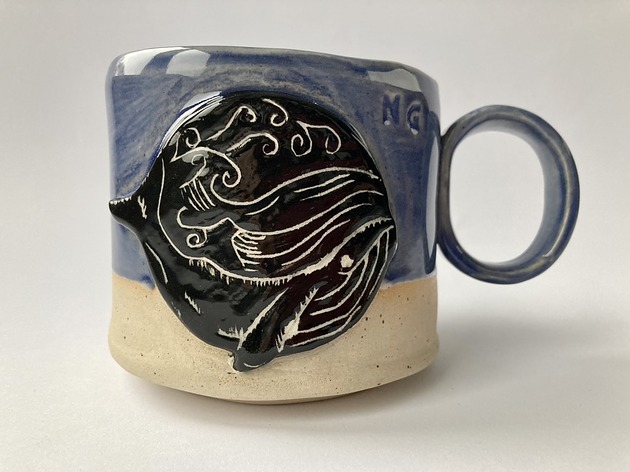 kubki Kubek ceramiczny "Wieloryb