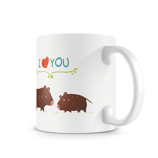 kubek. I love you - dziki Love Life and Forest