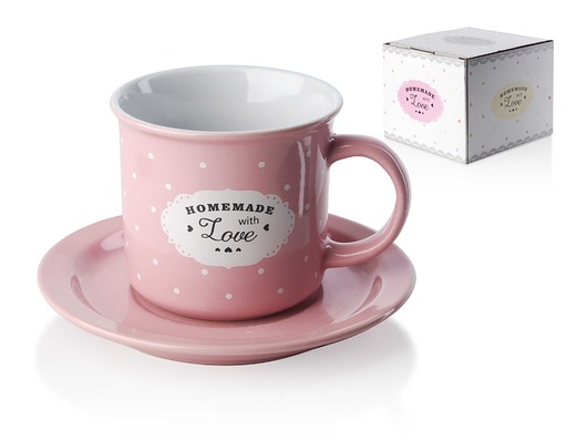 Filiżanka kpl.2 szt. Homemade pink MIA home