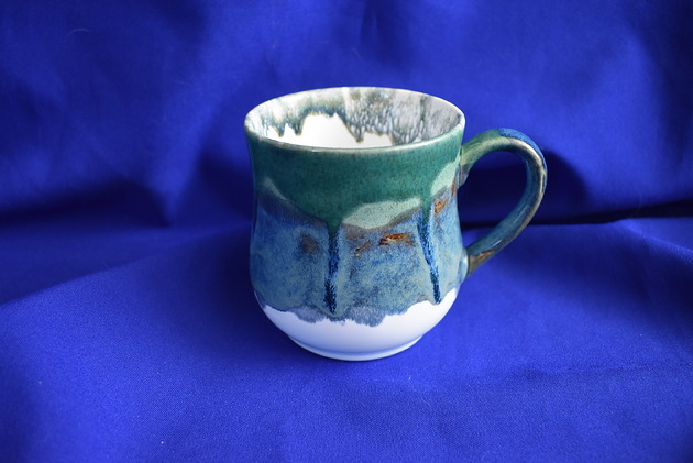 kubki Kubek ceramiczny morski średni tricolor 2