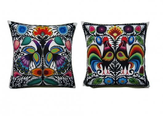 Dwie poduszki folk/zamówienie Gaul Designs