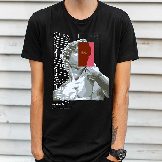 Koszulka  z nadrukiem Aesthetic ART ORGANIC