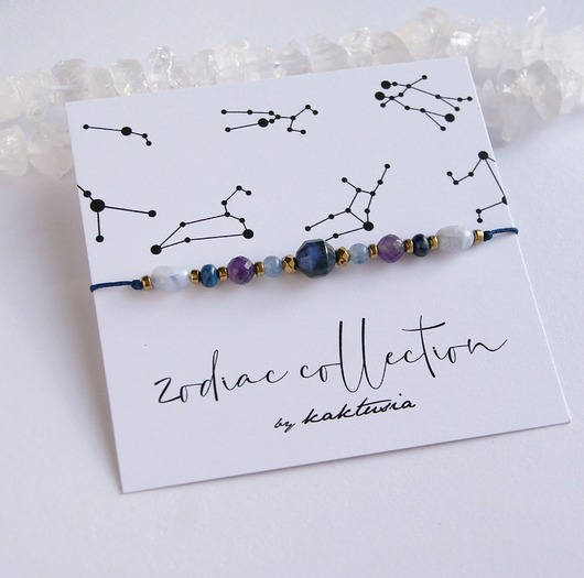 bransoletki z kamieni naturalnych STRZELEC - zodiac collection - NEW
