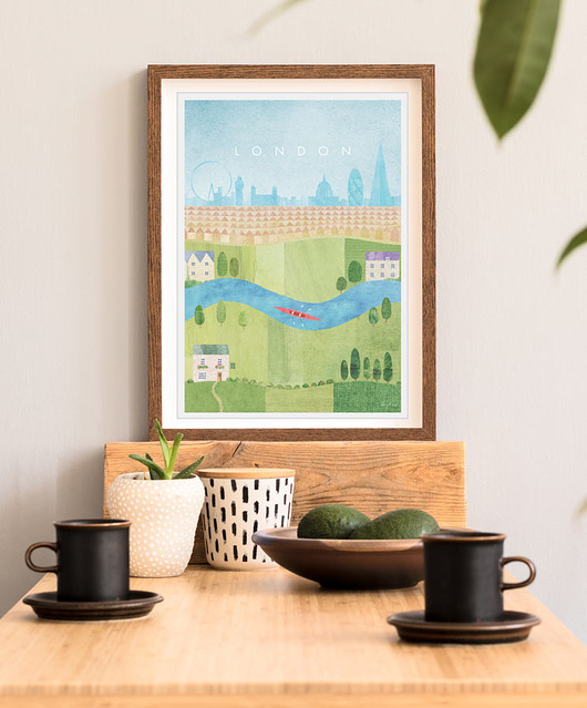 plakaty Londyn - vintage plakat 50x70 cm