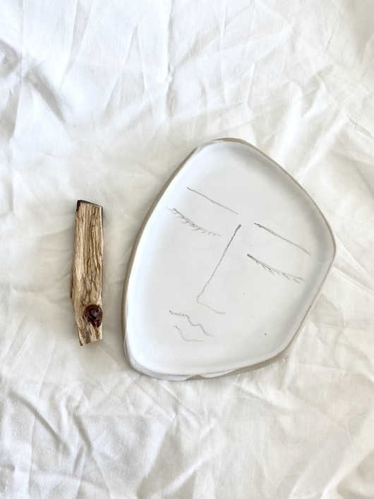 Podstawki pod kadzidełka Zestaw paterka FACE + palo santo/szałwia