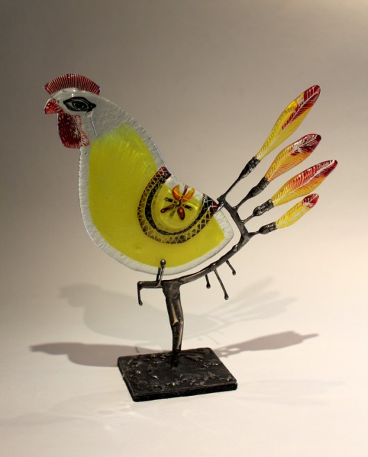 Kogut ZŁOCISTY Borowska Glass Design