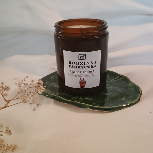 świeczniki i świece Świeca sojowa wieczorny grzaniec 180 ml