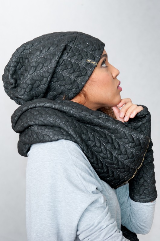 Czapka BLACK TRESS  beanie kokowor