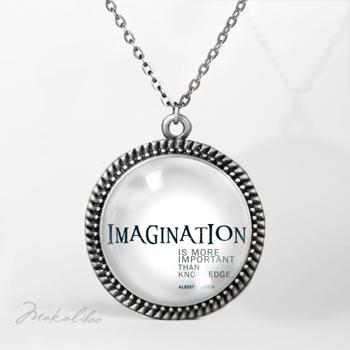 White Imagination -  medalion silver Makaliboo